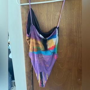 Zara bodysuit one shoulder NWOT L